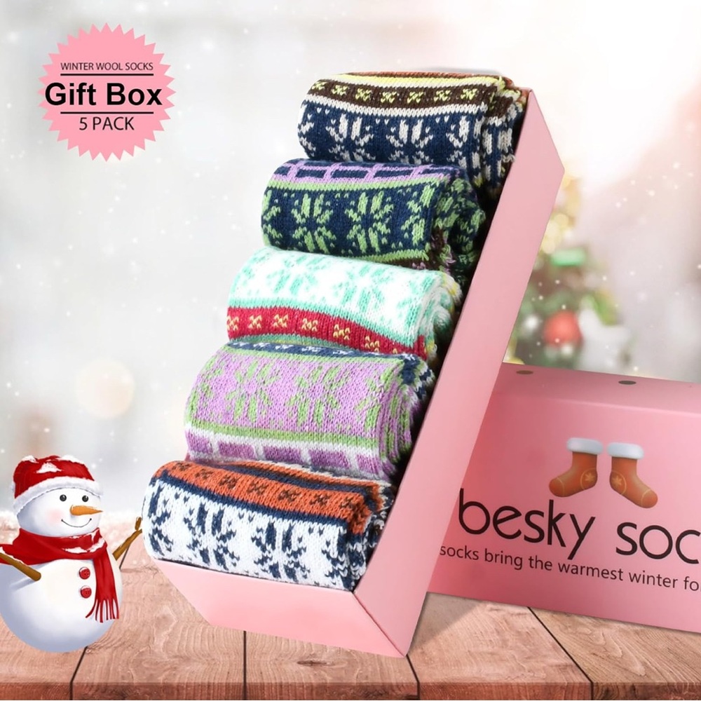 Colorful Patterned Socks Set - Picture 2 of 7